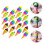 120Pcs Durable Cartoon Ice Cream Erasers Assorted Colors for Students 9