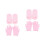 4Paires Ensemble Et Gel Rose Hydratation & Spa 4