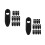 32Pcs Black Plastic Cycling Cable Clamps for Internal Frame Routing 9