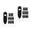 32Pcs Black Plastic Cycling Cable Clamps for Internal Frame Routing 7
