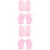 4Paires Ensemble Et Gel Rose Hydratation & Spa 5