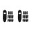 32Pcs Black Plastic Cycling Cable Clamps for Internal Frame Routing 4