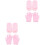 4Paires Ensemble Et Gel Rose Hydratation & Spa 3