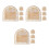 12Pièces Décor Bois Beige Original Bébé Pour Nursery 10