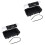 2Pièces Rangement Argent De Voyage ABS Eva Noir Robuste 5