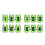 12Pièces Vests Enfants Polyester Vert Manche Respirant 4