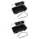2Pièces Rangement Argent De Voyage ABS Eva Noir Robuste 7