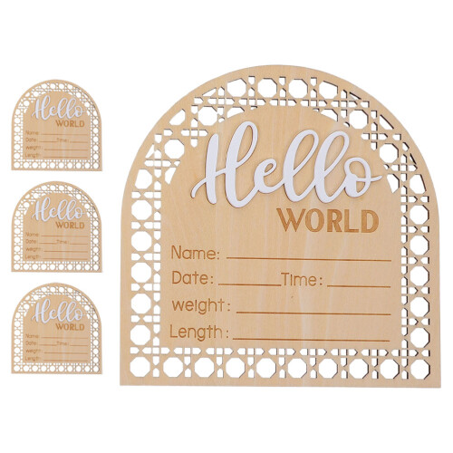 12Pièces Décor Bois Beige Original Bébé Pour Nursery 2