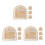 12Pièces Décor Bois Beige Original Bébé Pour Nursery 6
