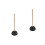 2Pièces Ventouses Bois Anti-Bouchon Salle De Bain Usage 6