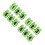 12Pièces Vests Enfants Polyester Vert Manche Respirant 6