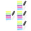28Pièces Anneaux Grip Racket Silicone Antidérapants Multicolores 4