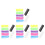 28Pièces Anneaux Grip Racket Silicone Antidérapants Multicolores 7