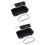 2Pièces Rangement Argent De Voyage ABS Eva Noir Robuste 9