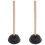 2Pièces Ventouses Bois Anti-Bouchon Salle De Bain Usage 4