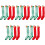 10Paires Polyester Couleur Assortie 5