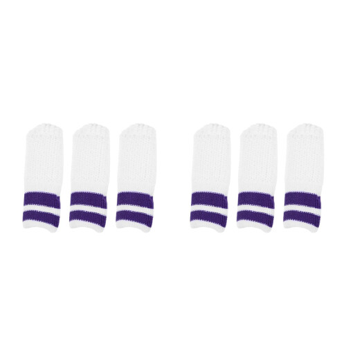 6Pièces Doigt Nylon Nettoyage Dents Violet 1