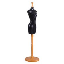 5Pièces Maniquin Noir Plastique Avec Base Pour Présenter Habits