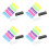 28Pièces Anneaux Grip Racket Silicone Antidérapants Multicolores 8