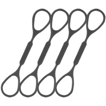 16Pièces Silicone Noires Trompette Stop Glissade Résistantes
