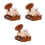 3Pièces Modèles Jouets Voitures Vintage Plastique Durable Marron 7