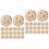 50Pièces Boules Décoratives En Rotin Beige Pour Artisanat Diffuseur 5