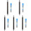 5Sets Compact Black Metal Mechanical Drawing Pencils with Refills 3