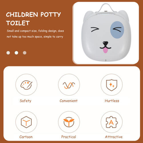 2Ensembles Chaise Potty Pliable Portable Clair Pour Enfants 1