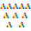 60Pcs Random Color LED Flash Balls for Night Training Fun 9