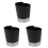 3Pcs Kitchen Utensil Organizer Black Plastic Stainless Steel 2