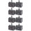 8Pcs Baby Teeth Keepsake Box Grey Alloy Sturdy Tooth Storage Holder 8