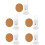 5Pcs White Vertical Hamster Waterer Convenient Cage Bottle for Pets 6