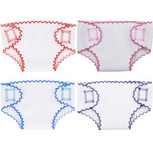 12Pcs Washable Baby Doll Diapers Reusable Cloth Doll Underpants
