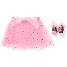 1Pièces Jupe Tutu Rose Multicouche Tulle Aéré Facile À