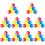 60Pcs Random Color LED Flash Balls for Night Training Fun 4