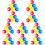 60Pcs Random Color LED Flash Balls for Night Training Fun 11
