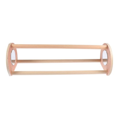 2Pcs Practical Light Brown Chicken Stand Polished Wood Bird Perch