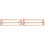 2Pcs Practical Light Brown Chicken Stand Polished Wood Bird Perch 2