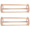 2Pcs Practical Light Brown Chicken Stand Polished Wood Bird Perch 5