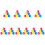 60Pcs Random Color LED Flash Balls for Night Training Fun 6