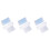 3Sets Sturdy Acrylic Clay Rollers and Sheets White Polymer Supplies 4