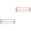 2Pcs Practical Light Brown Chicken Stand Polished Wood Bird Perch 3