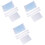 3Sets Sturdy Acrylic Clay Rollers and Sheets White Polymer Supplies 3