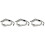 3Pcs Silver Pendant Anklet Bracelets Elegant Beach Foot Chains 4