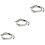 3Pcs Silver Pendant Anklet Bracelets Elegant Beach Foot Chains 5
