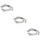 3Pcs Silver Pendant Anklet Bracelets Elegant Beach Foot Chains 9
