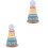 2Sets Assorted Color Wood Toy Stackable Rings Educational Decoration 5
