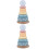 2Sets Assorted Color Wood Toy Stackable Rings Educational Decoration 7