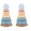 2Sets Assorted Color Wood Toy Stackable Rings Educational Decoration 4