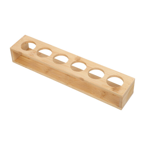 3Pcs Wooden Display Rack Light Brown Bar Cups Organizer